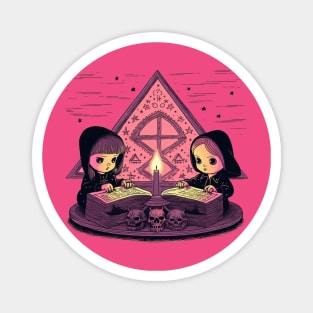 Pink Craft Cult Little Witches Magnet